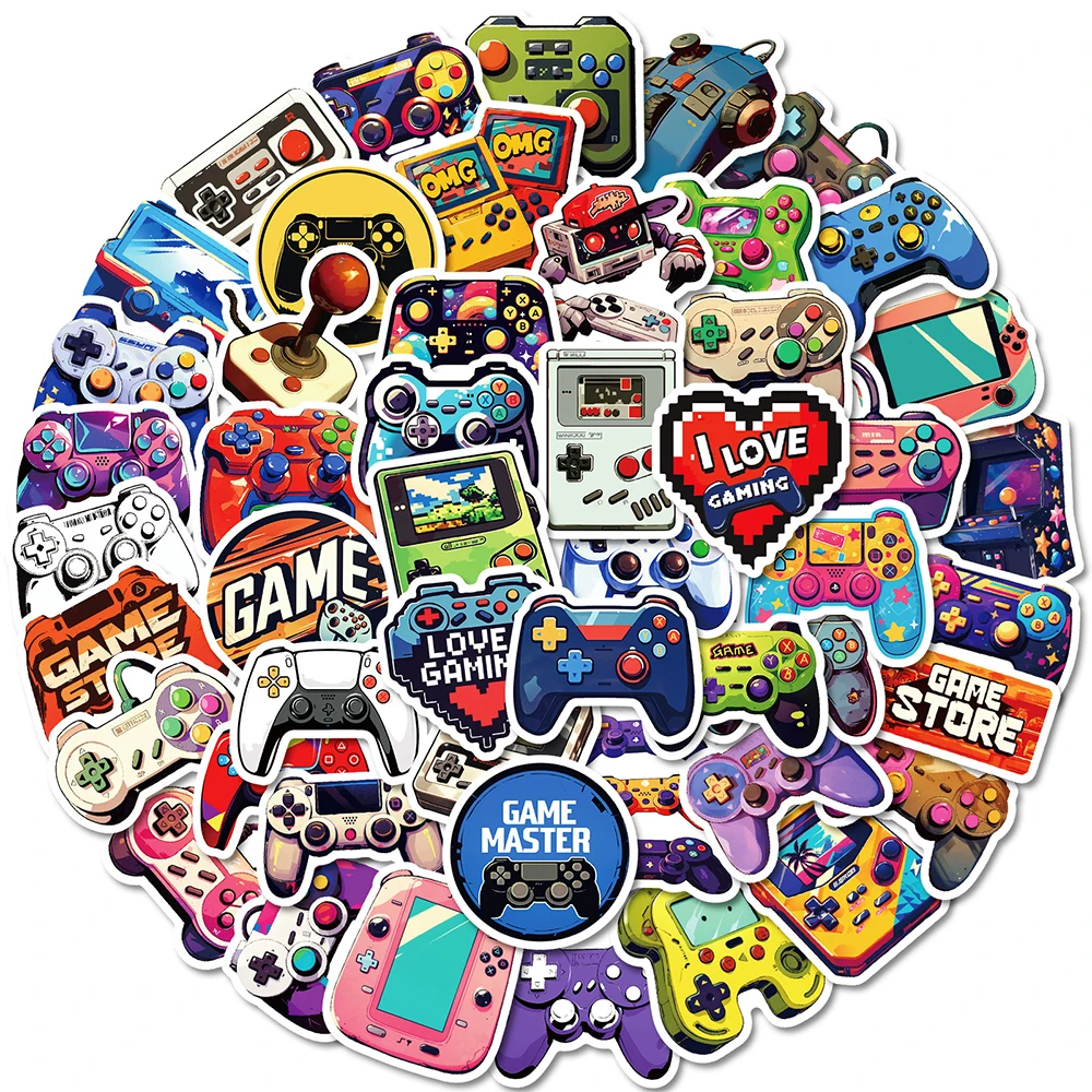 10/30/50pcs Cool Vintage Video Game Stickers Decal Skateboard Laptop Phone Bike Car Funny Waterproof Sticker Kids Classic Toys