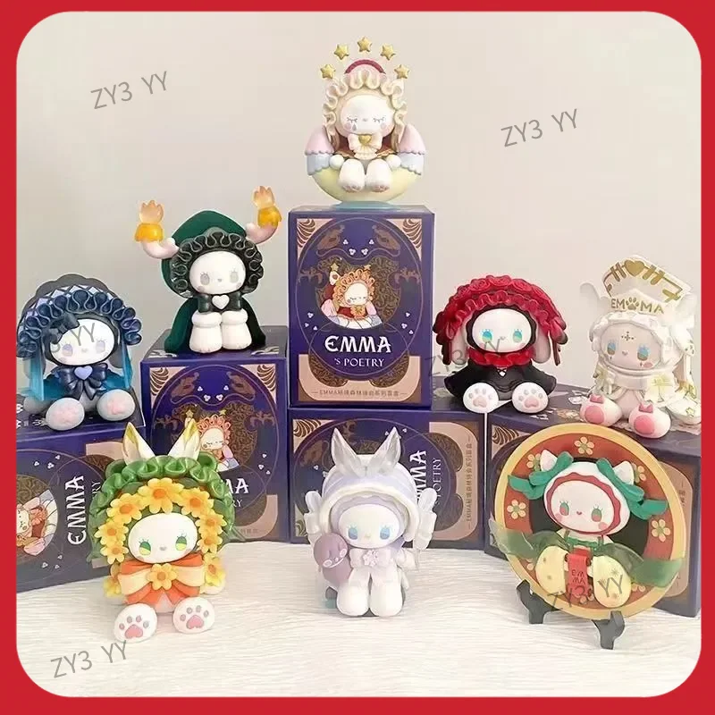 

EMMA Genuine Blind Box Figurine Mystery Forest Poetry Series 6th Generation Cute Collectible Trendy Toy Decor Gift for Girls