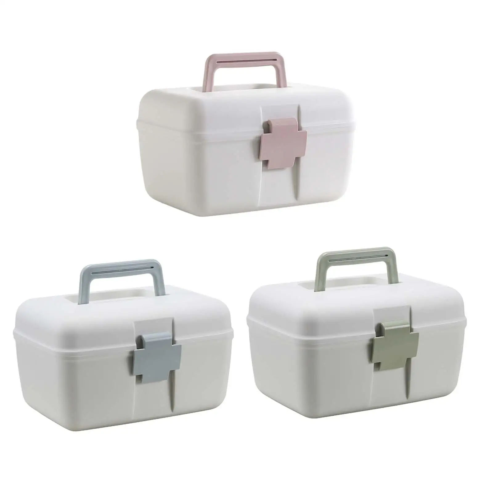 First Aid Carrying Case Multi Purpose Medicine Storage Box Medicine Container Organizer for Sewing Cosmetic Crafts Hiking