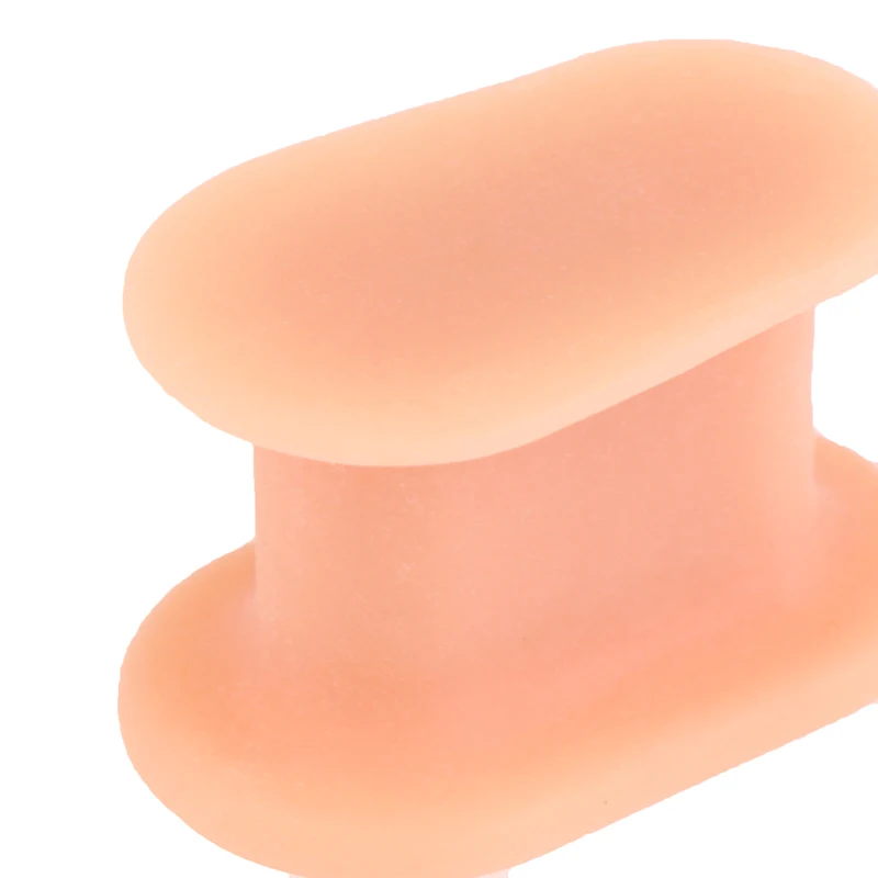 2Pcs I-shaped Toe Splitter Gel Toe Separator Corrector Straightener Soft Silicone Toe Protector Spacer Foot Care Tool