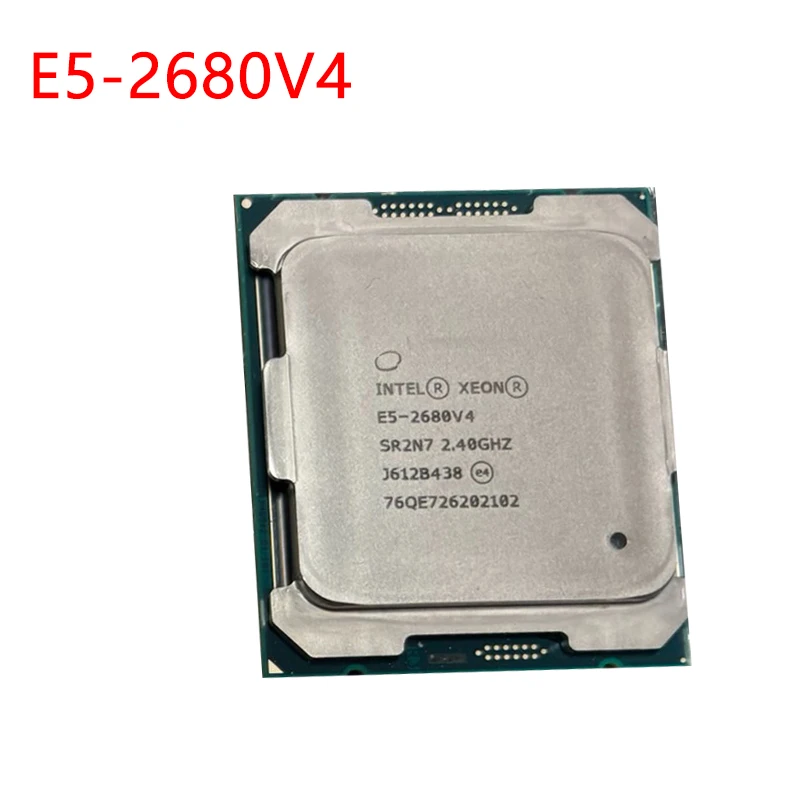 Intel Xeon  E5 2680 V4 CPU Processor 14 Core 2.40GHZ 35MB L3 Cache 120W SR2N7 LGA 2011-3 Support X99 Motherboard E5-2680V4