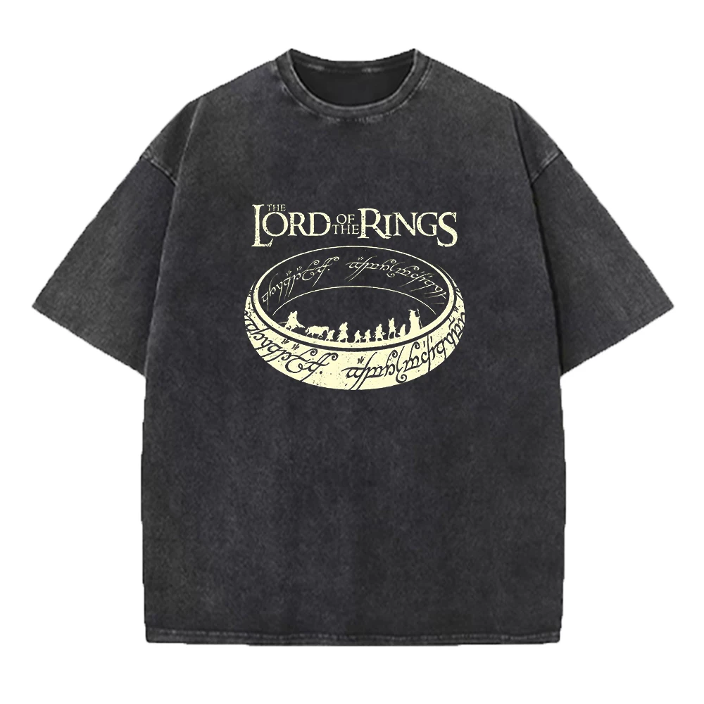 Bedrucktes T-Shirt aus reiner Baumwolle für Herren, Rundhalsausschnitt, lockere Passform, lässige kurze Ärmel, geeignet für den Arbeitsweg und trendiges Tragen