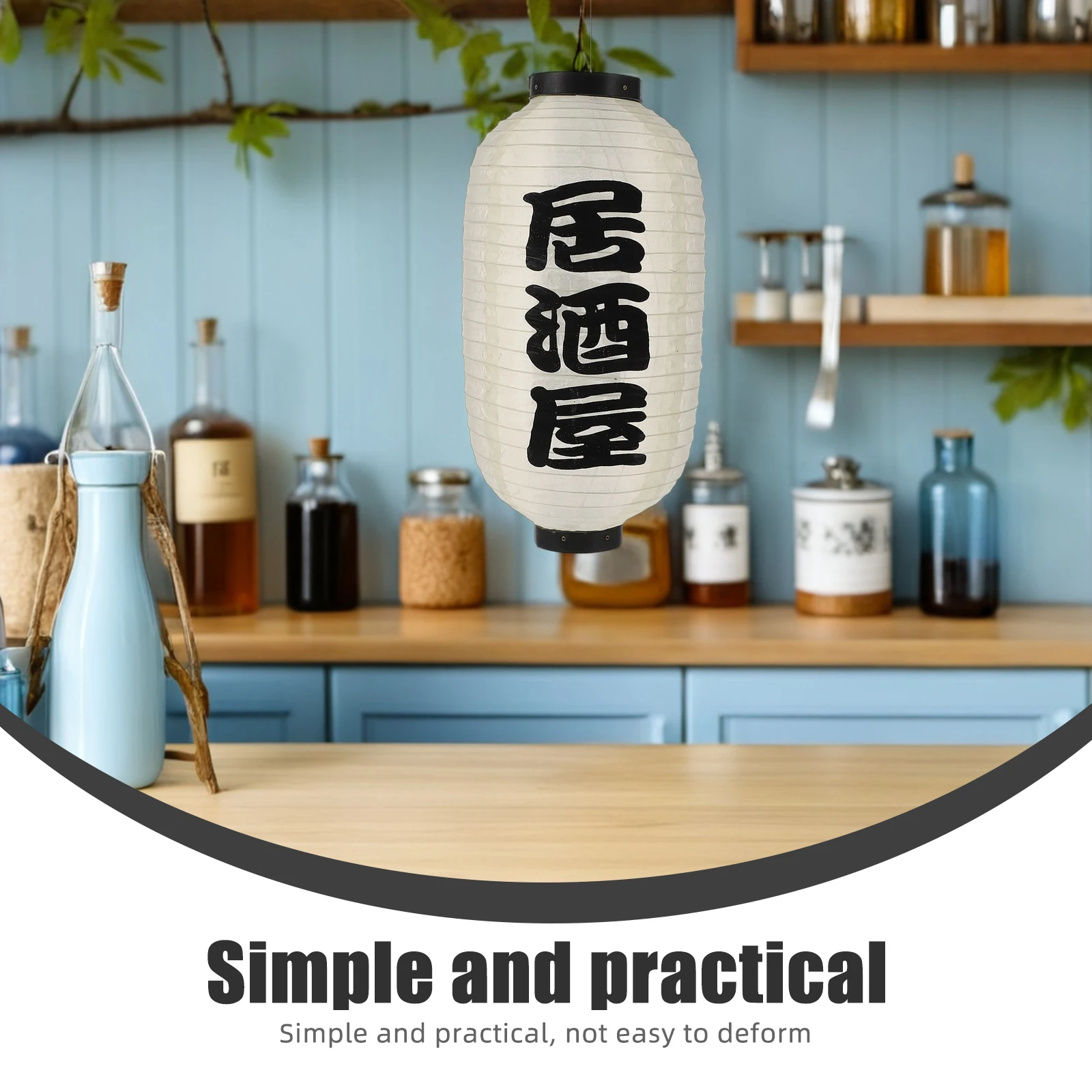 

4pcs Waterproof Japanese Lanterns 10 Inch White Sushi Style Durable Solar Lights Outdoor Indoor Festive Atmosphere Home Decor