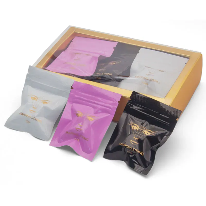 

10M Microblading Mapping String Eyebrow Pre-Inked Thread Brows Marker Line Permanent Makeup Tattoo Dyeing Positioning Tool