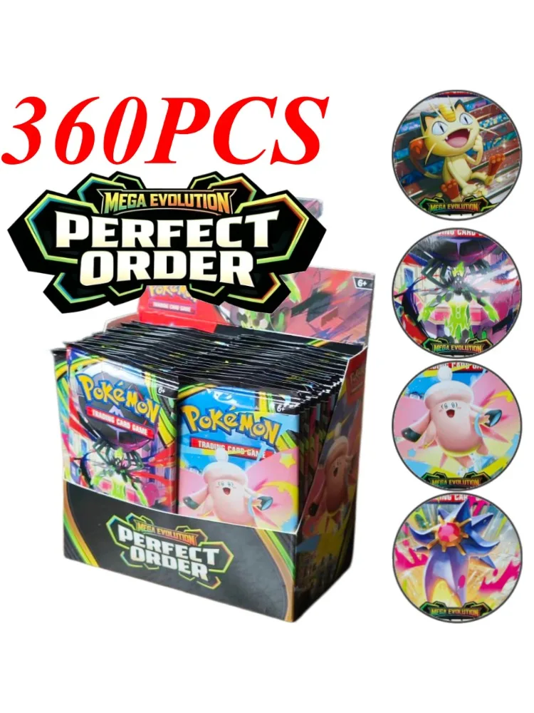 Pokemon Mega Evolution PERFECT ORDER Serie Booster Box Bundle Seltene Holo-Sammelkarten Set für Pokemon TCG-Spieler