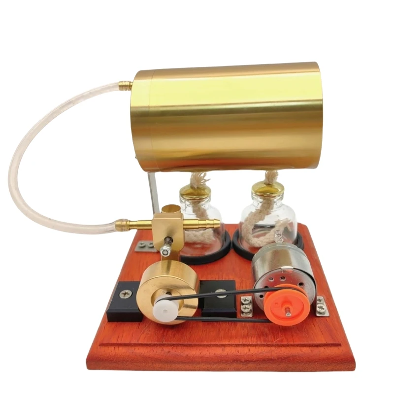

Single Cylinder Swing Steam Engine with Generator Boiler Engine Model Science Physics Experiment Toy Gift