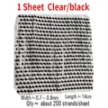 1bag clear black