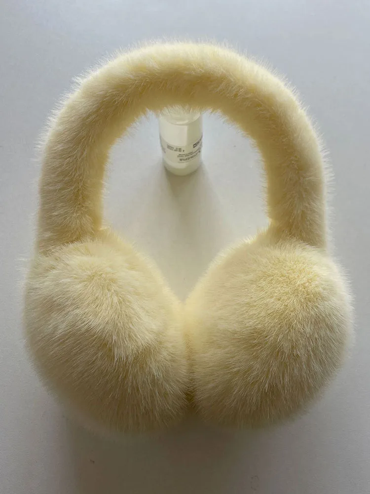 AliExpress Imitation Mink Plush Warm Earmuffs Y2k Winter Warm Thickened Anti-freeze Women Ear Protection Cycling Earbags Accessories