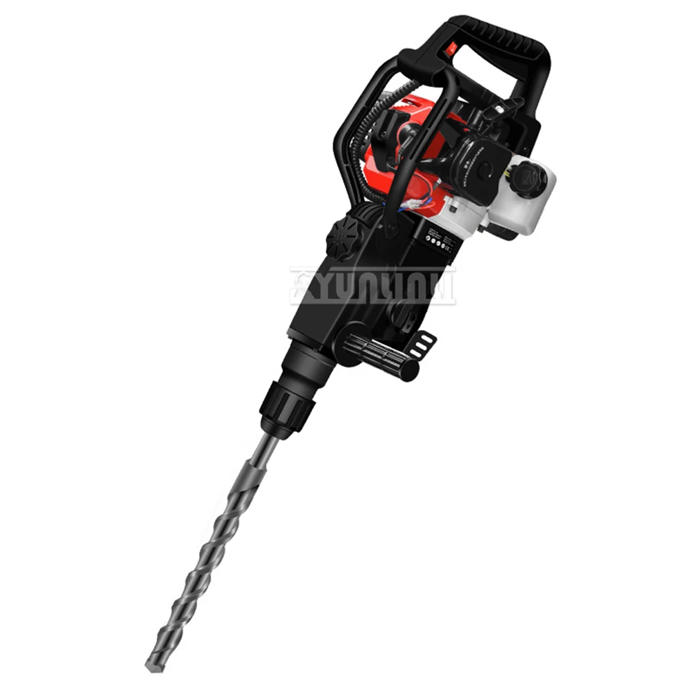 Gasoline hammer pick dual-purpose machine impact drill concrete crushing electric hammer electric pick gasoline drilling machine