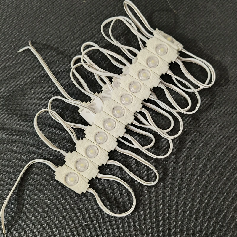 20 Stück Mini-LED-Modul SMD 2835 0,5 W Einspritzmodul Leuchtkastenmodul Fensterfront 27 mm x 12 mm 1 LED-Einzelmodul für Shop-Banner