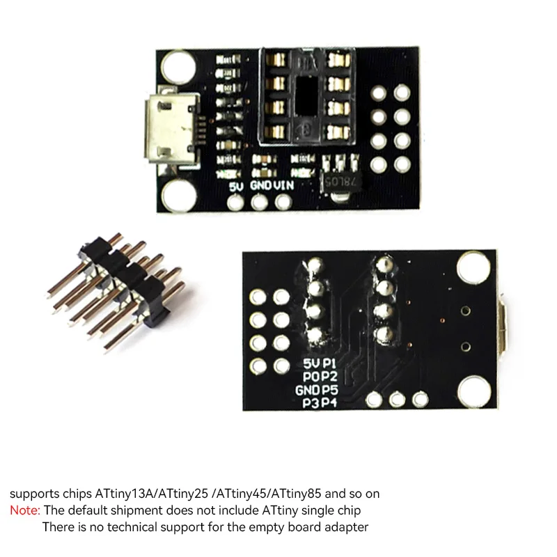 

T42 ATtiny13A/ATtiny25/ATtiny45/ATtiny85 Подключаемая плата для разработки, модуль макетной платы
