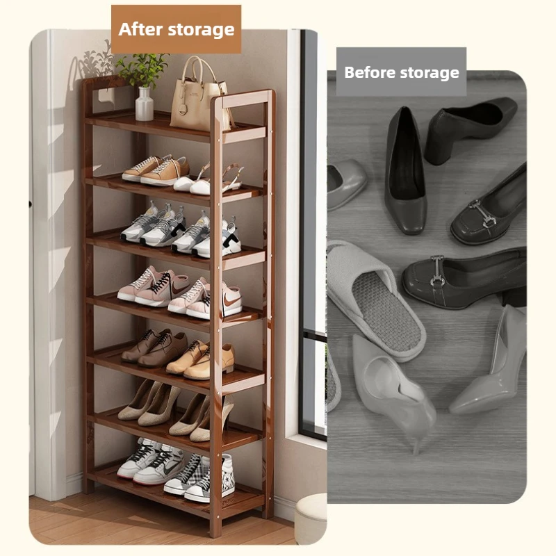 Prosty regał na buty oszczędza miejsce, do przedpokoju, do mieszkań na wynajem, do wielopiętrowych akademików, wąska szafka na buty, organizer do przechowywania.