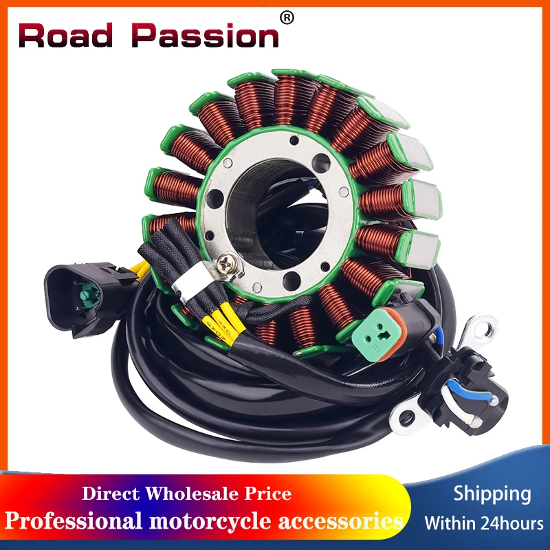 Road Passion Motorcycle Parts Generator Stator Coil Kit For Can-Am DS450 Moto 2008 2009 2010 2011 2012 2013 2014 2015 420296323