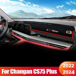 For Changan CS75 PLUS 2022 2023 2024 CS 75 CS75plus Car Dashboard Sun Shade Cover Instrument Panel Mat Non-slip Pad Accessories