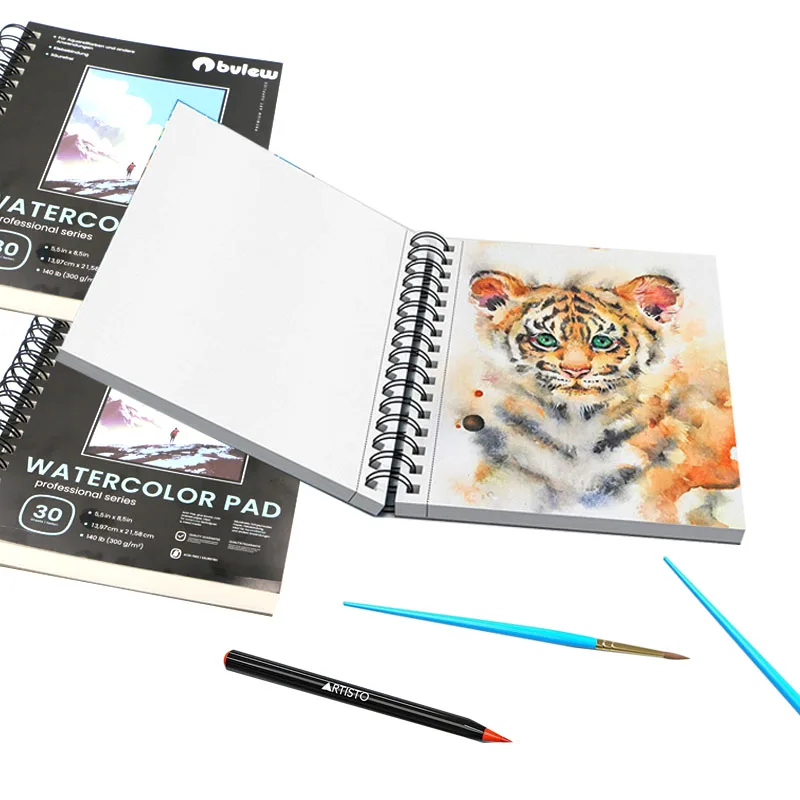 Bview Art Ready To Ship 5.5*8.5 Inch Watercolor Pad For Artist