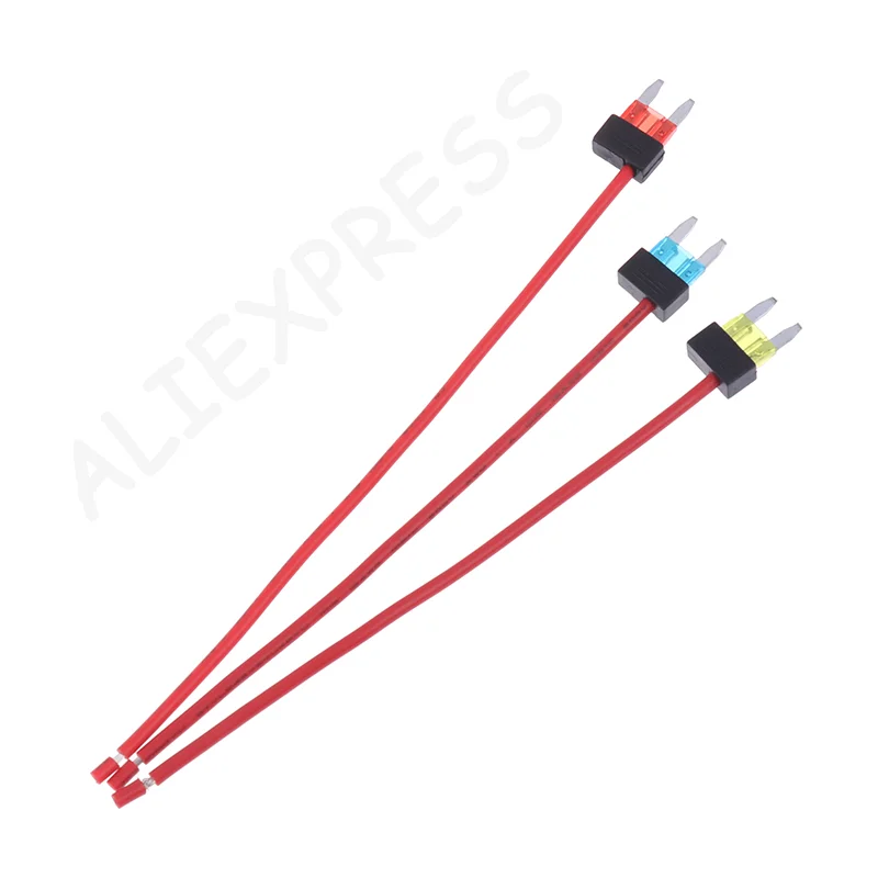 

Single Auto Fuse Holder Add-on Circuit TAP Adapter, Mini ATM APM Blade, Protective Gear, 12V, 10A/15A/20A