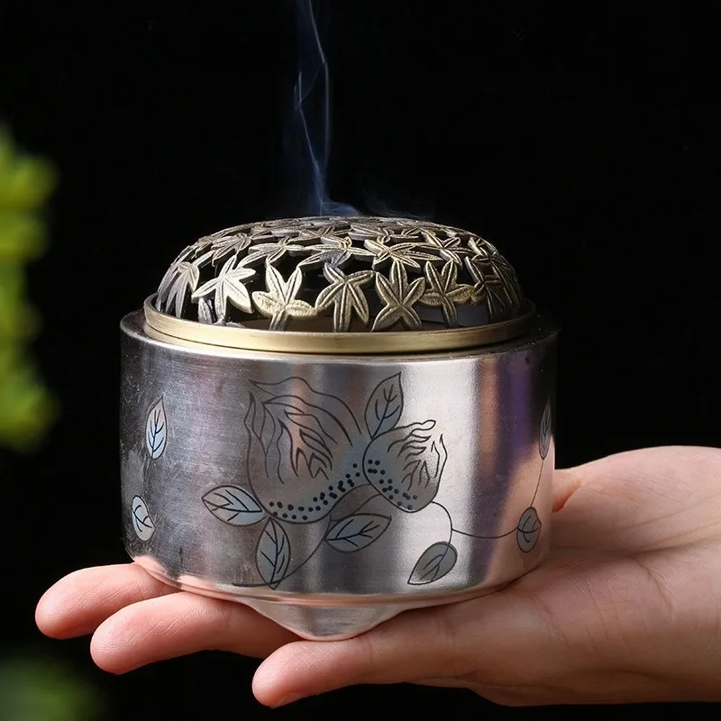 

Ручная роспись позолоченная серебряная курильница керамическая домашняя плита с ароматом Будды офисная основа для ароматических палочек креативное украшение