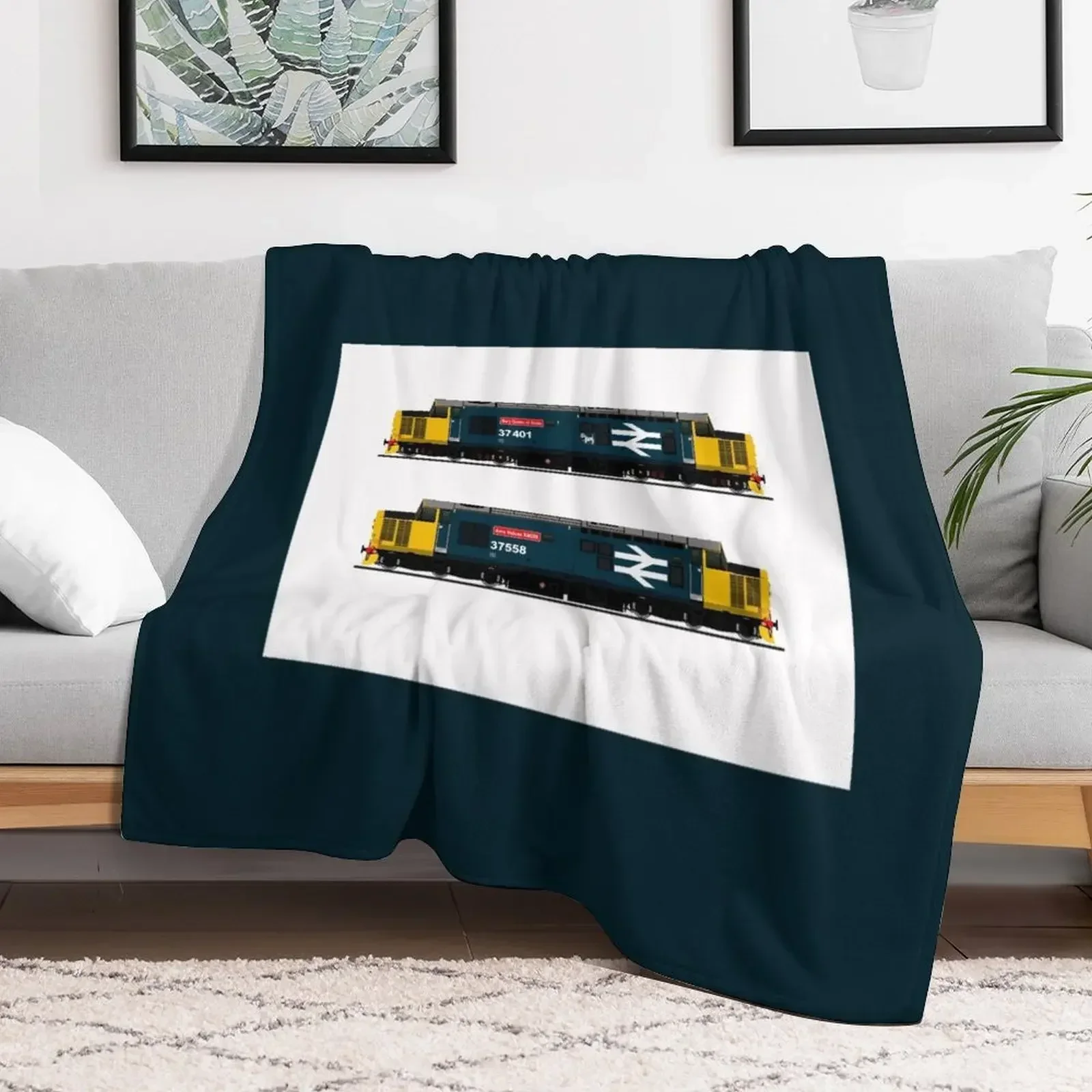 

class 37 locomotives Throw Blanket Luxury Throw Bed Fashionable Blankets