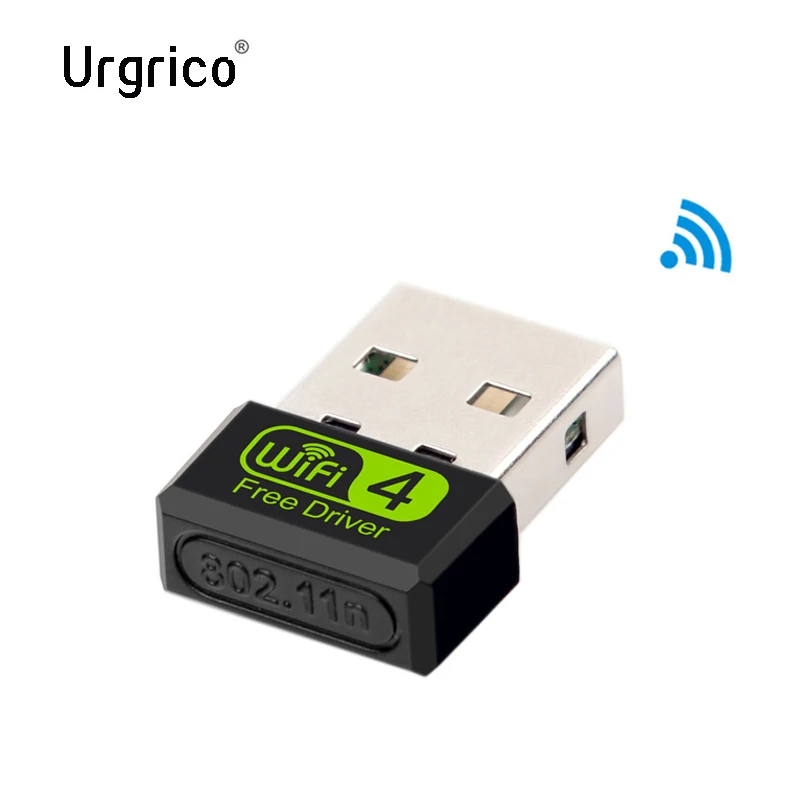 Urgrico-adaptador Wifi USB 150Mbps 2,4G, antena USB Lan, Ethernet, receptor Wifi AC, adaptador inalámbrico, tarjeta de red para PC y ordenador