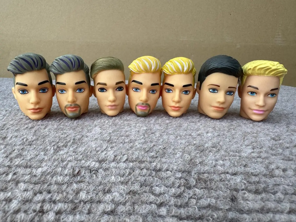 1/6 chłopcy głowy lalki książę Ken głowy solidna głowa chłopca dla 30cm ciała dzieci chłopcy dziewczęta DIY zabawki urodziny prezenty