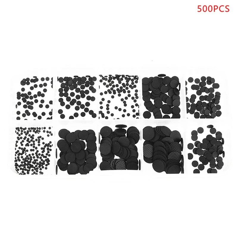 500Pcs/Box 1.5-8Mm Different Sizes Conductive Rubber Pads Keypad Repair Kit For IR Remote Control Conductive Rubber