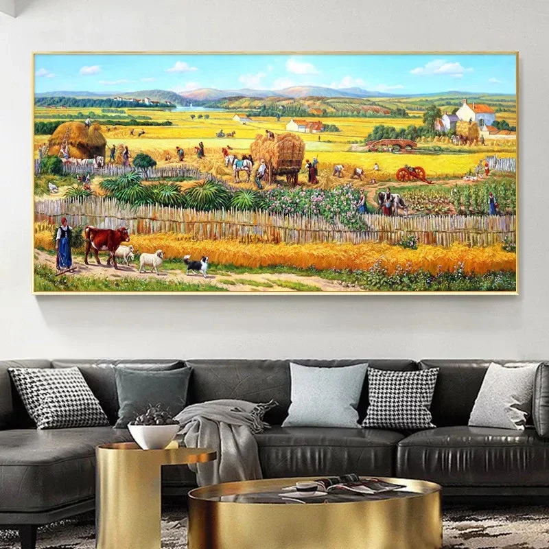 5D Diamond Painting Farmland Bumper Harvest DIY Full Diamond Embroidery Restaurant Office Home Decor Diamond Cross Stitch Kits