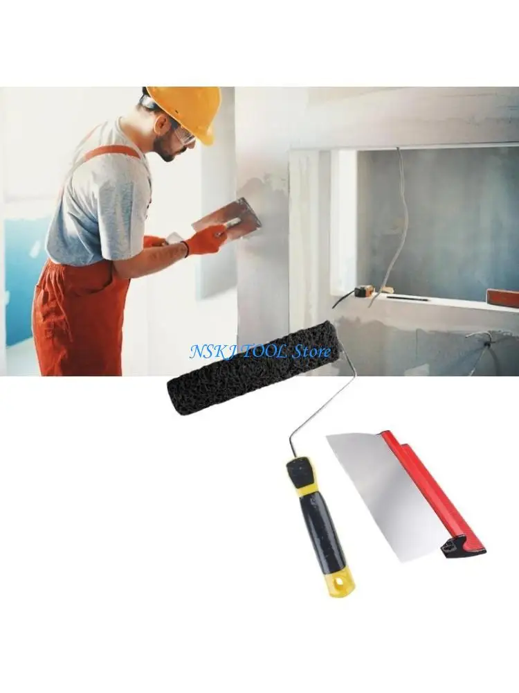 

L8RC Professional Pulter Roller Tool с эргономичным рулоном наполнителя с комфортом для штукатурки на стене