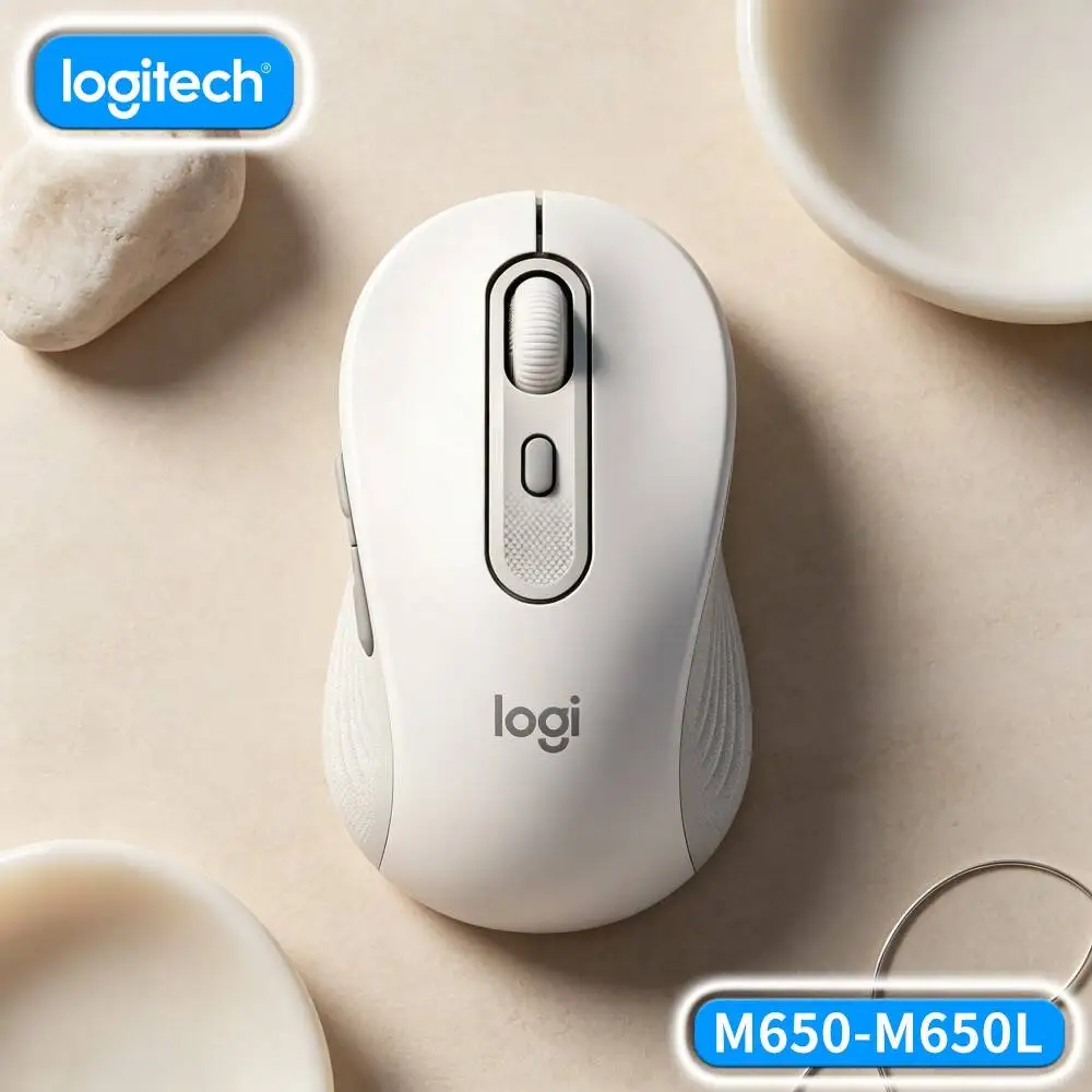 Logitech M750 Office Mouse - Precision Optical Sensor, 3-Device Easy Switch, Soft Thumb Rest, Portable Travel Tool Pick