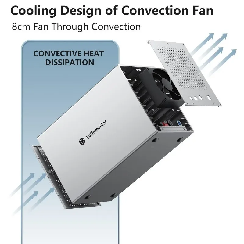 【Gudang Lokal!】Yottamaster Aluminium PS500C3 USB3.1 Tipe C Penutup Hard Drive Eksternal untuk Penyimpanan SATA HDD SSD 2,5" 3,5"