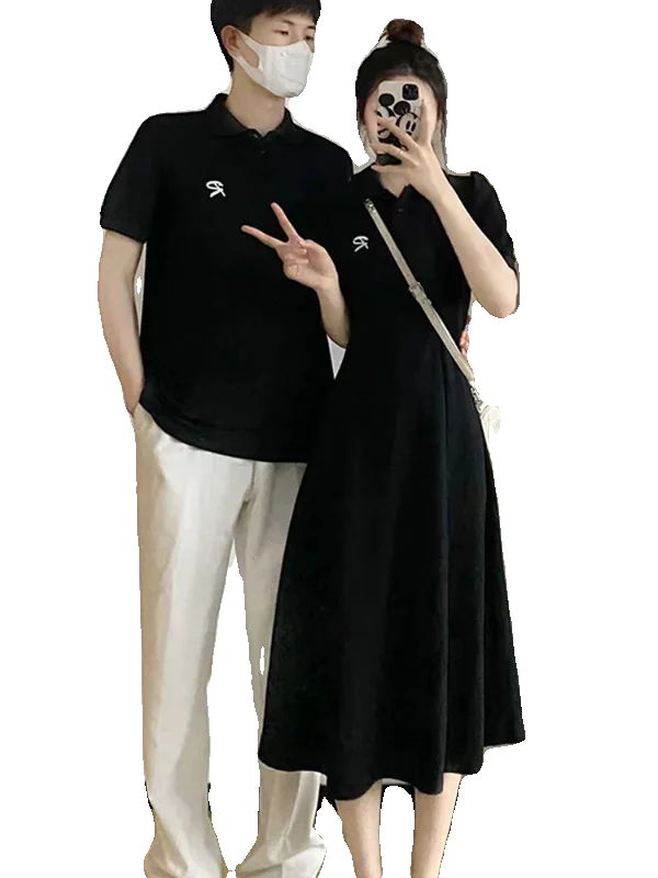   Ensemble t-shirt et jupe ort Sve pour Couple, Design assorti, tendance, une pièce, été 2024