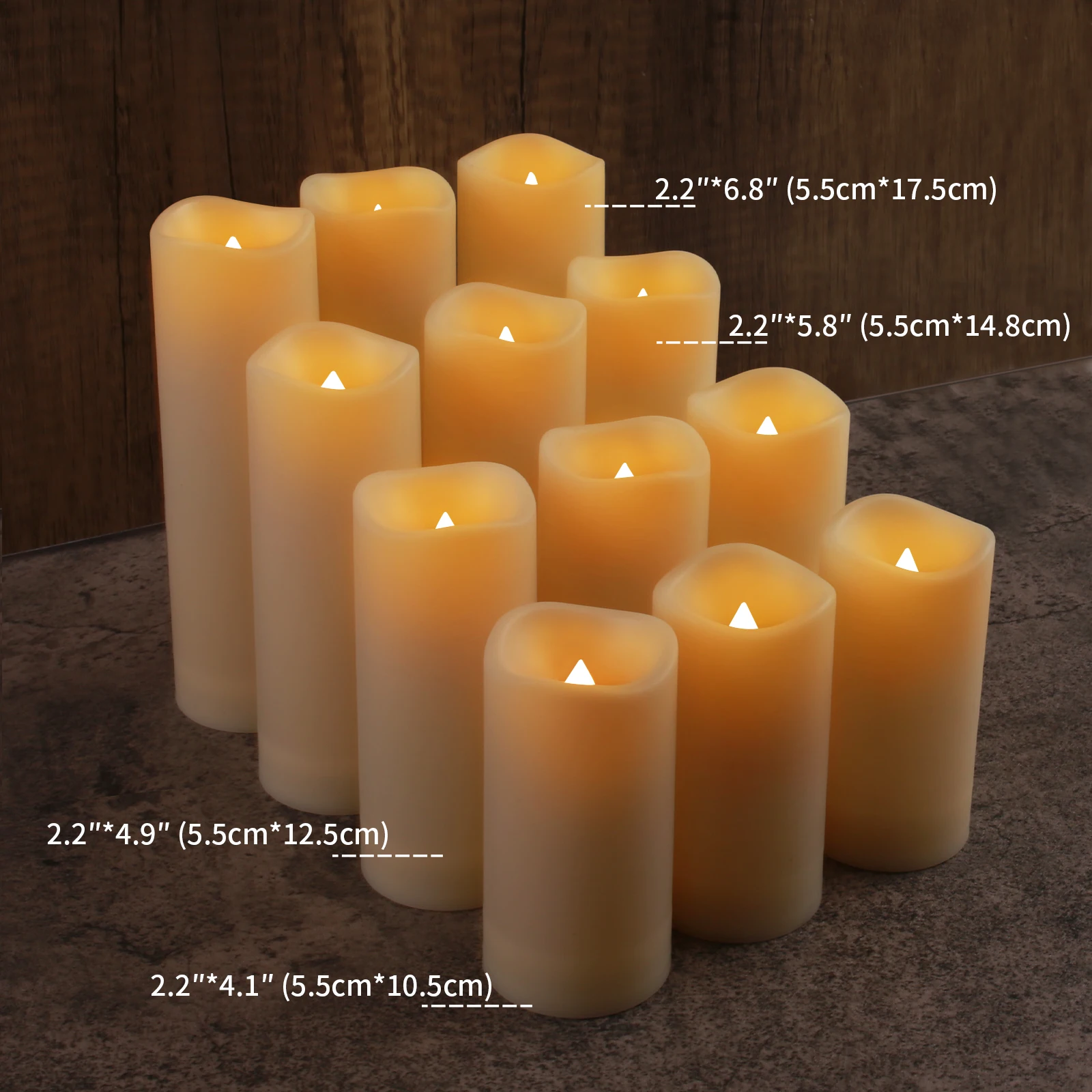 12pcs Pack  LED Flameless Candle with Remote Control Flickering Tea Light Candles Battery Operated for Home/Wedding Decoration