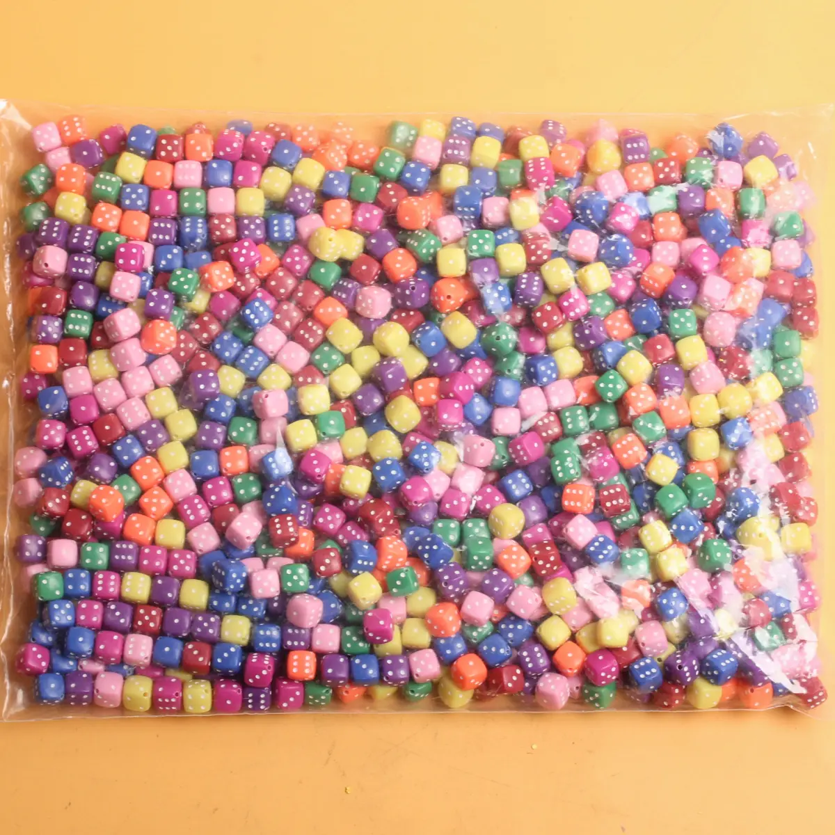 500g/Bag Square Shape Acrylic 8mm Dice Beads About 800Pcs DIY Necklace Bracelet For Jewelry Making Accessories Wholesale