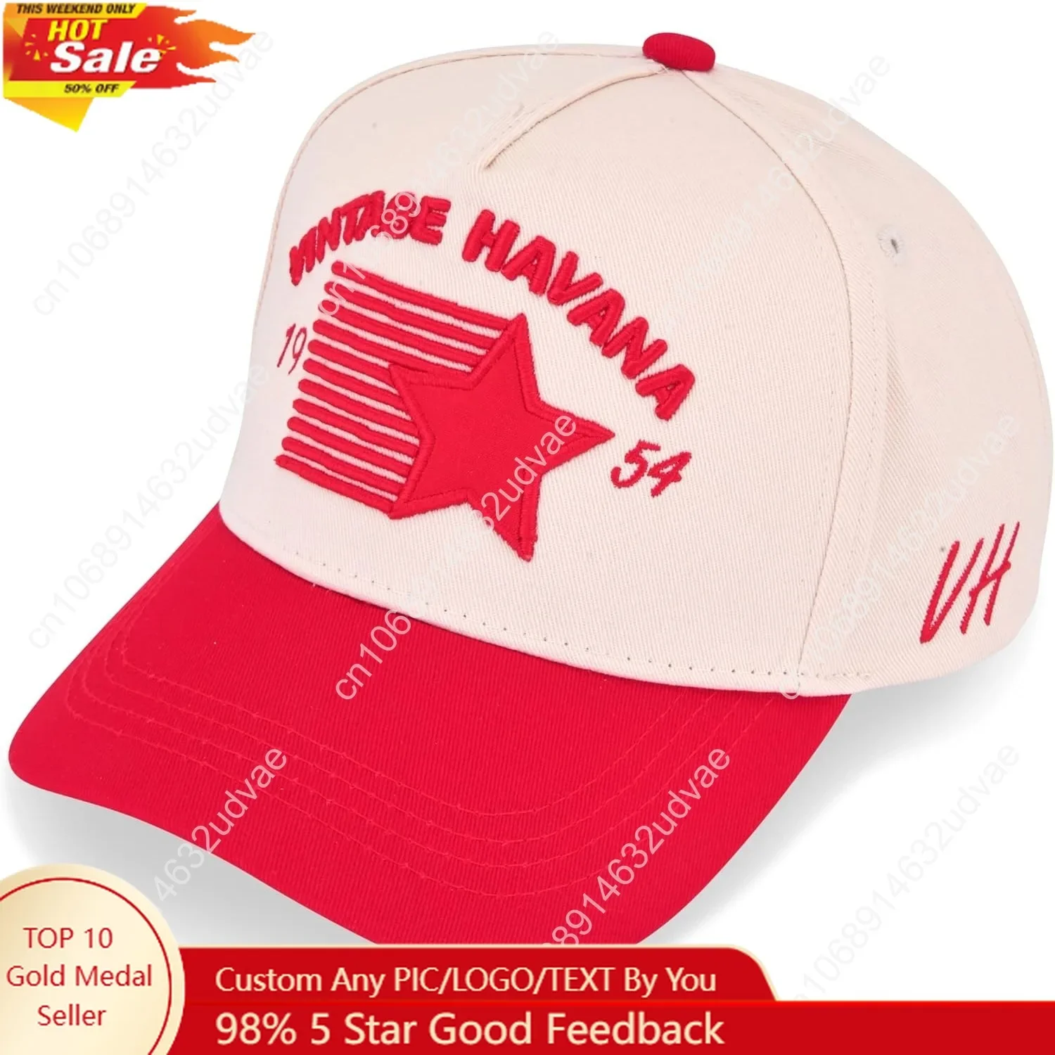 

Vintage Havana Trucker Hats Women & Men | Western Retro Snapback Hat | Cute Trendy Fashion Baseball Cap | Tan Green Brown Red