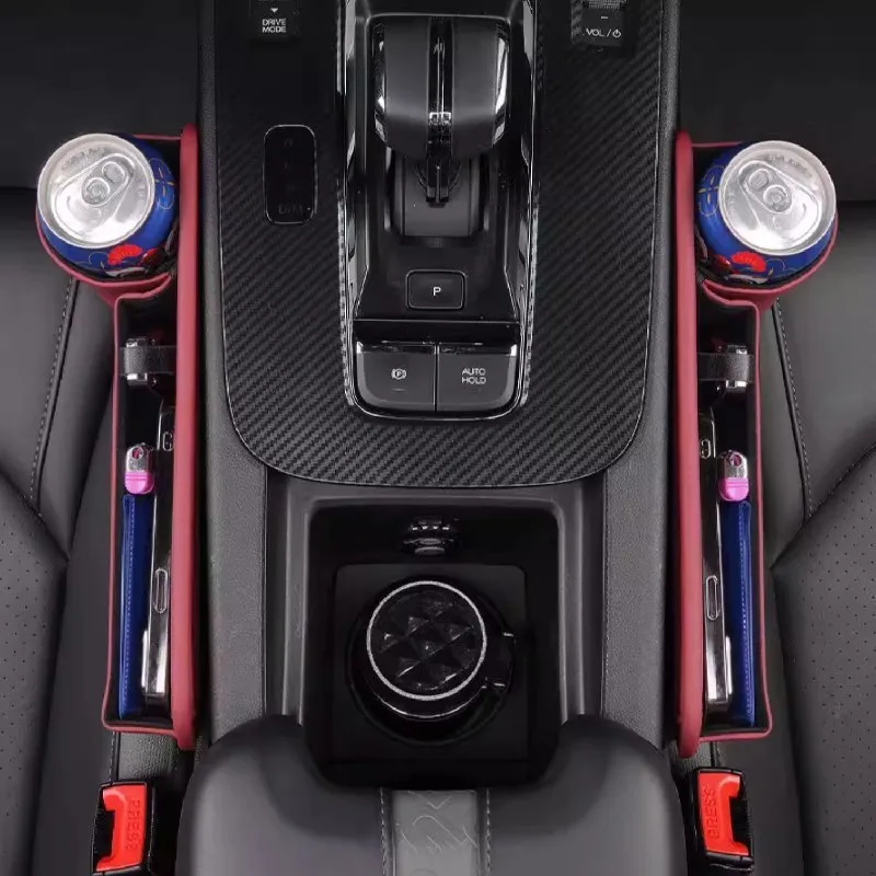 กล่องเก็บของช่องว่างเบาะรถยนต์ สำหรับ Citroen C3 C5 Aircross ปี 2017~2025 พร้อมที่วางแก้ว อุปกรณ์จัดระเบียบของใช้จิปาถะ