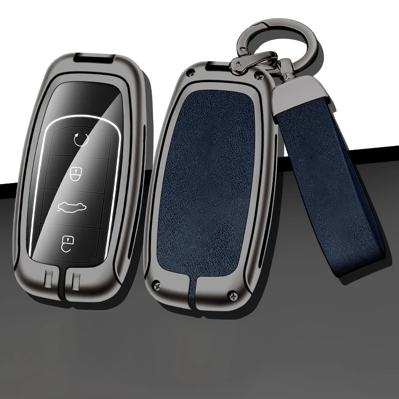 

New Zinc Alloy Car Key Case Cover for Chery Tiggo 8Pro 7Plus Arrizo8 Omenda Remote Control Keychain Keyless Interior Accessories