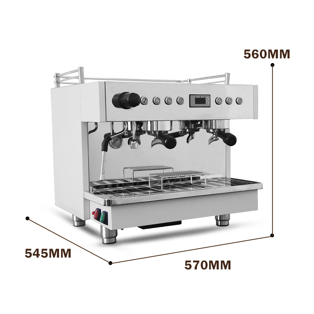 

9L Double Group Espresso Coffee Machine Cappuccino Independent Hot Water Outlet Coffee Maker Machine