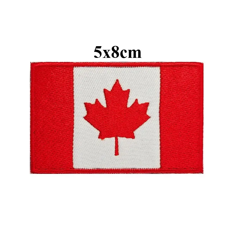 Canadian Flags Embroidered Patches for Clothes Hat Backpacks Decorations