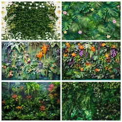 Green Tropical Green Leaves Photo Background for Wedding Bride Shower Party Decor Jungle Safari Plants Photography Backdrop