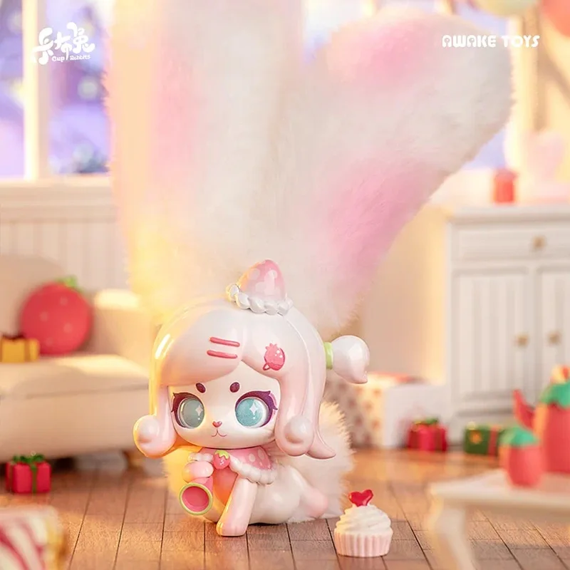 

Genuine Cup Rabbit Fantastic Fruit Series Blind Box cute plush Model toy Trendy Figure Decoration collect Doll festivel Gift