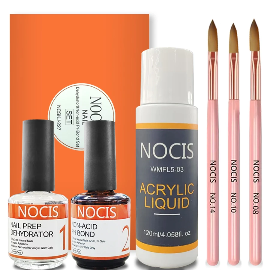 Acrylic Nail Kit Nail Acrylic Powder and Liquid Monomer Nail Art Decoration For Manicure Set 3D Nail Tips Carving Tools