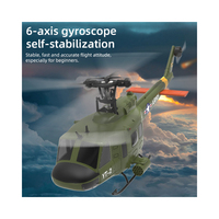 YXZNRC F07 1:34 UH-1 HUEY Scale 2.4G 6CH Altitude Hold Optical Flow Positioning Dual Brushless Motor RC Helicopter