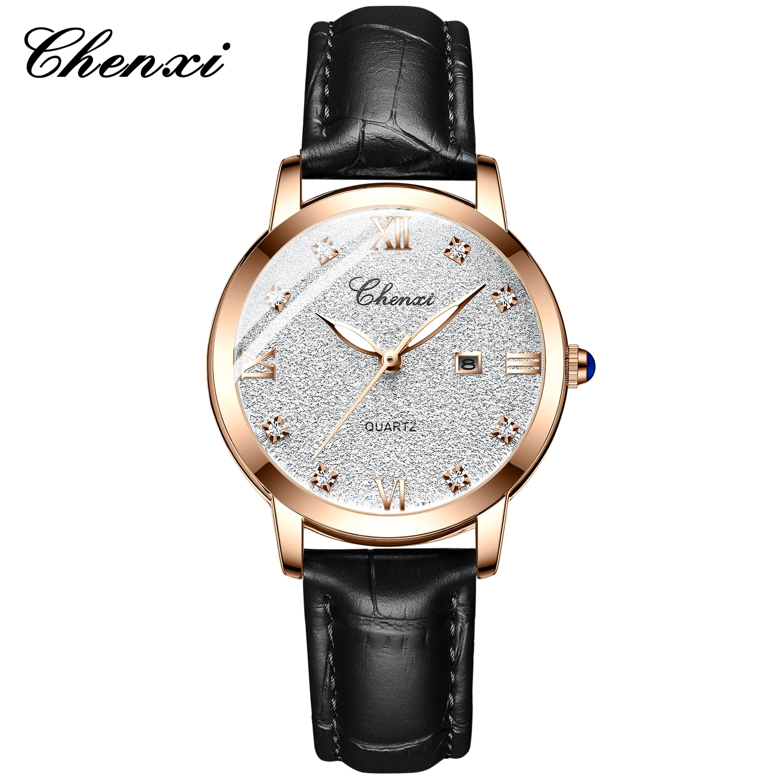 CHENXI 302 Luxury Hight Quality Star Dial Quartz Watch Fashion Leather Band Women's Wristwatches watches for women reloj mujer