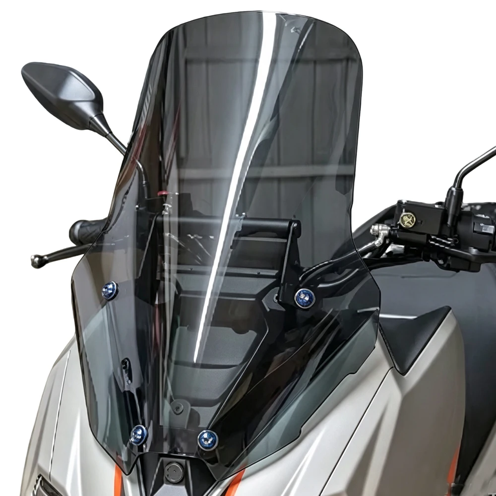 Für Zontes 150X 125X Windschutzscheibe Motorradzubehör Frontwindabweiser Rennscheibe Verstärkter Rahmen Erhöhtes Glas