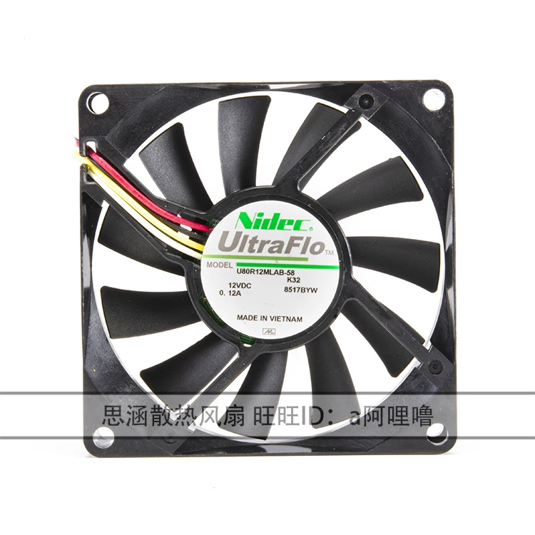 

Ltsf For SUNON ME80151V3-D020-A99 DC 12V 0.12A 80x80x15mm 4-Wire Server Cooling Fan 8cm