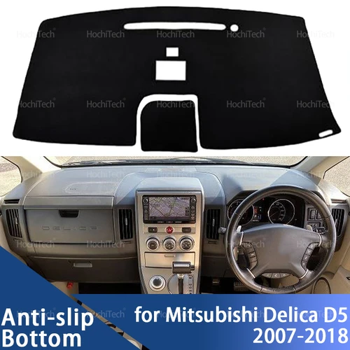 Imagen 1 del producto Cubierta del salpicadero del coche 2013 evitar la almohadilla de luz cubierta de plataforma de instrumentos alfombra para Mitsubishi Delica D:5 D5 D-5 5Gen 2007-2018