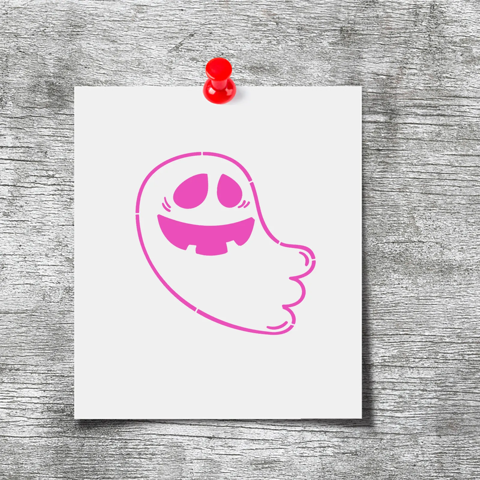 8Pcs Halloween Painting Stencils Ghost Theme for DIY Crafts Wall Decor Furniture Wood Signs Clothing Spray Roll Brush Transfer
