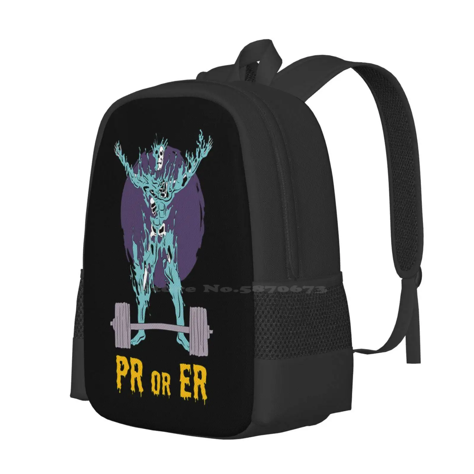 Pr Or Er Weightlifting - Bodybuilding Fitness Gym Hot Sale Schoolbag Backpack Fashion Bags Pr Or Er Weightlifting Funny Pr Or