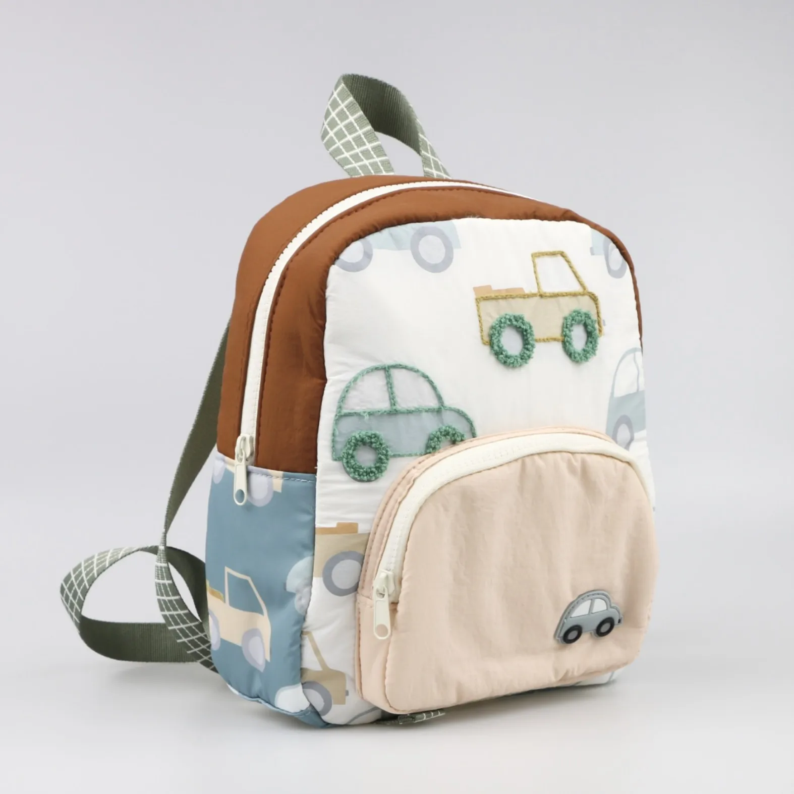 Kids Car Embroidery Lightweight Backpack 3