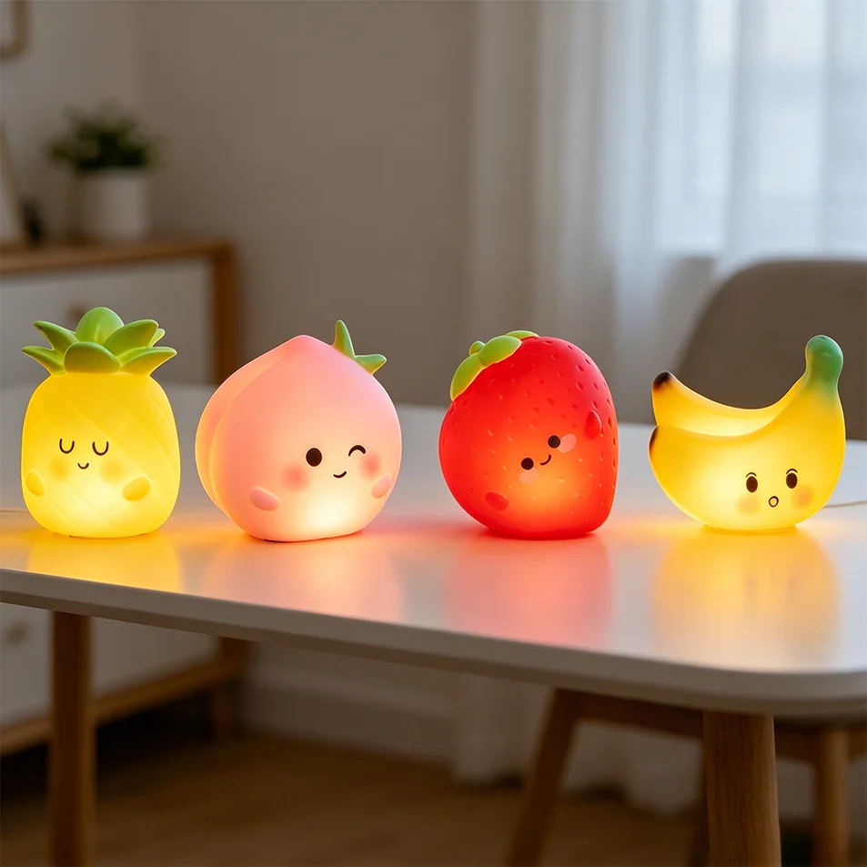 สตรอเบอร์รี่ กล้วย พีช ผลไม้น่ - 3D Printing Lamp บทวิจารณ์และราคา