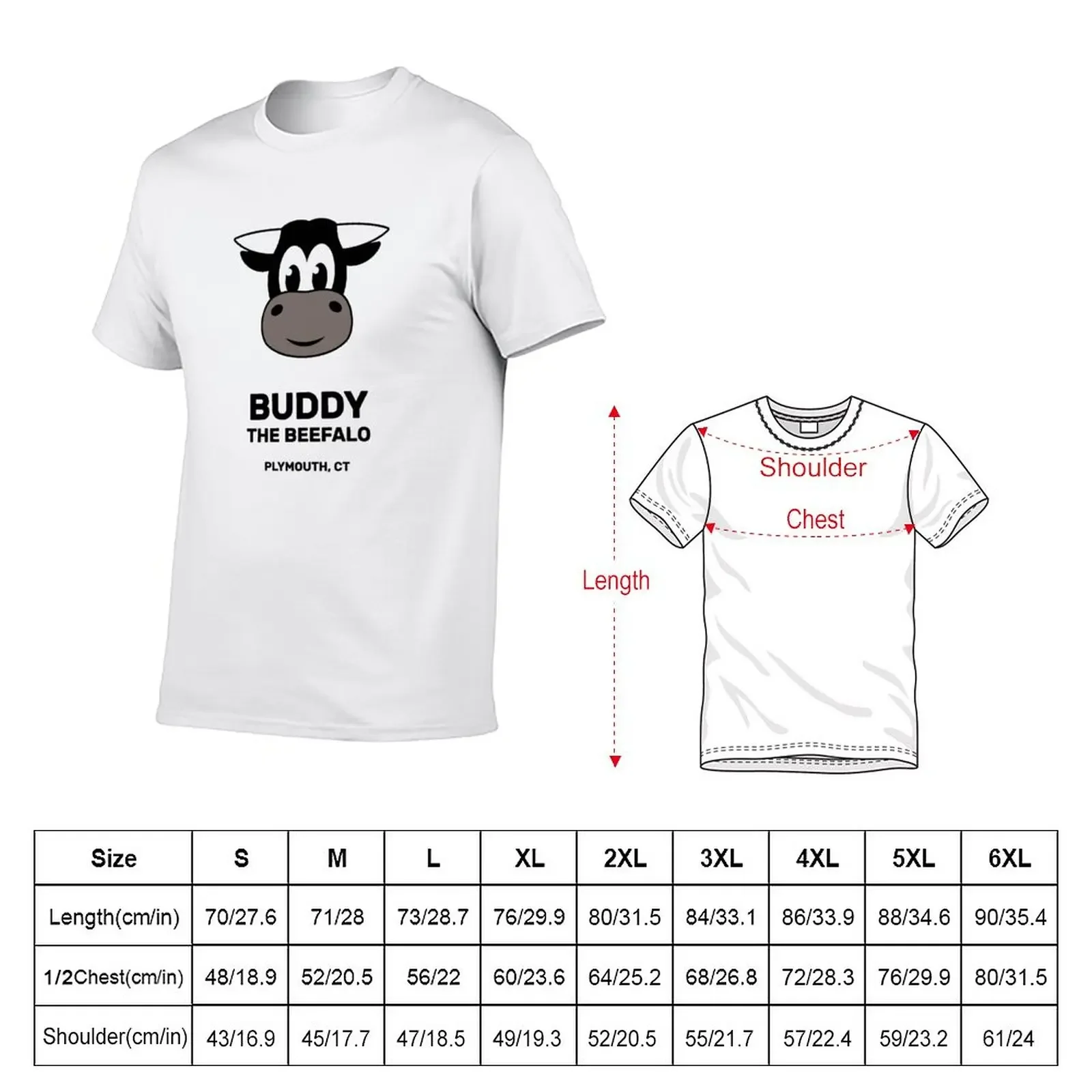 Buddy the Beefalo Plymouth, CT T-Shirt sublime vintage clothes Men's t-shirt